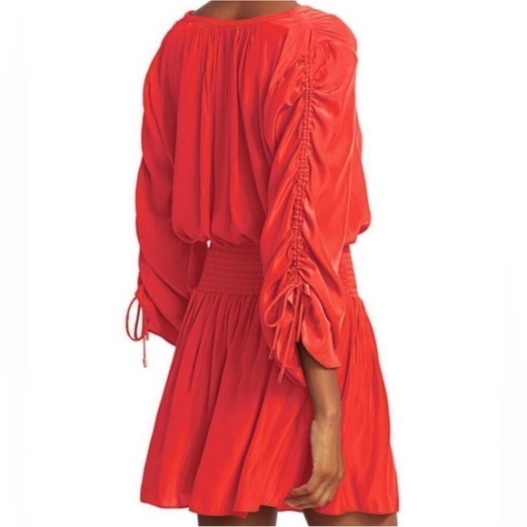 Ramy Brook Lili Tunic Mini Dress Bright Red Size Large - Picture 3 of 14